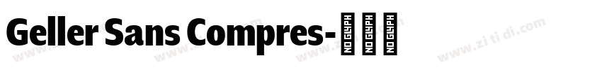 Geller Sans Compres字体转换